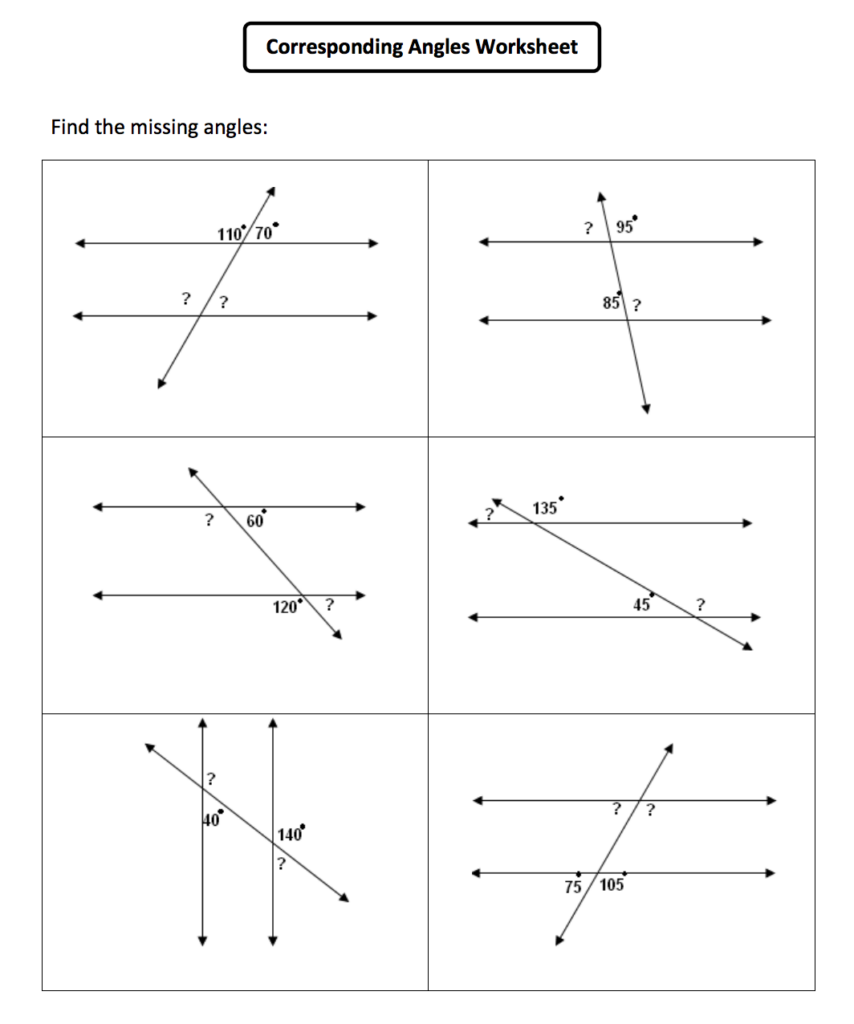 Parallel Lines And Angles Senior Block