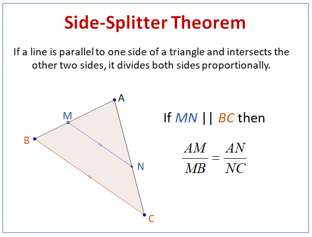 Side Splitter Theorem Worksheet Answers Greenise