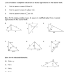 Similar Right Triangles Worksheet Answers Db excel