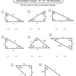 Special Right Triangles Worksheet Pdf Free Download Goodimg co