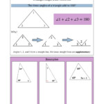 Triangle Angle Sum Notes Worksheet