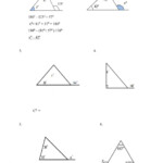 Triangle Angle Sum Worksheet