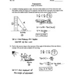 Trigonometry Angle Of Elevation Depression T7 Answers pdf