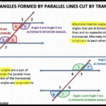 Types Of Angles Formed By Parallel Lines Cut By A Transversal YouTube