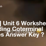 UPD Unit 6 Worksheet 2 Finding Coterminal Angles Answer Key Coub