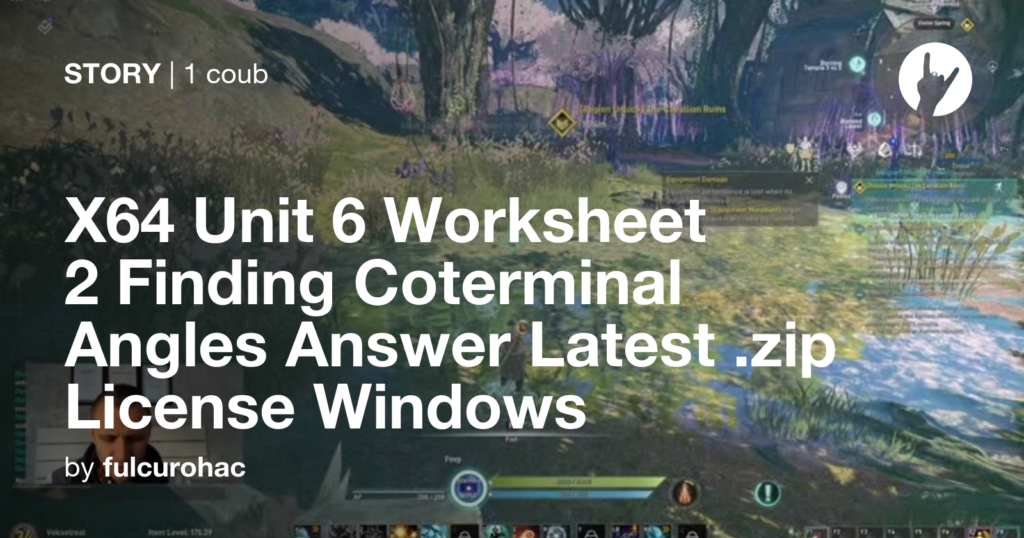 X64 Unit 6 Worksheet 2 Finding Coterminal Angles Answer Latest zip 