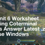 X64 Unit 6 Worksheet 2 Finding Coterminal Angles Answer Latest zip