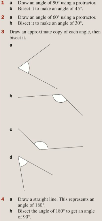 Year 8 Shape Space 2 Bisecting Angles Lines Maths With David