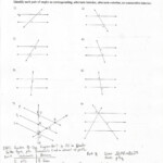 Angle Pair Worksheet Answer Key
