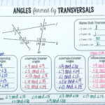 Angle Pairs Transversal Worksheet