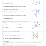 Angle Relationships Practice Worksheet Answer Key