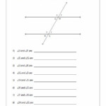 Angle Relationships Puzzle Worksheet Answers