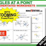 Angles Around A Point Worksheets With Answers Teaching Resources