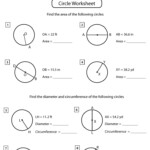 Angles In A Circle Worksheet