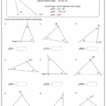 Angles In A Triangle Worksheet