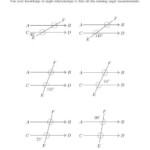 Angles In Transversal Worksheet