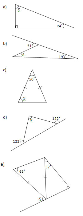 Angles Of A Triangle Worksheet