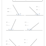 Angles On Straight Line Worksheet Worksheets For Kindergarten