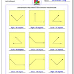 Angles Worksheet For 4th Grade