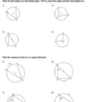 Arcs And Central Angles Worksheet Answers Studying Worksheets