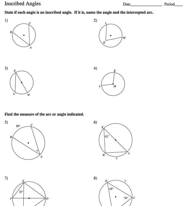 Arcs And Central Angles Worksheet Answers Studying Worksheets