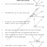 CBSE Class 9 Mental Maths Lines And Angles Worksheet