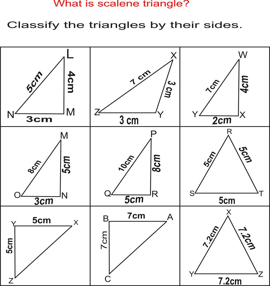 Classify Triangles By Sides