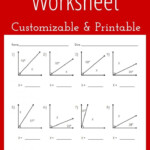 Complementary Angles Worksheet Customizable And Printable Geometry
