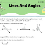 Enhancing Math Skills With Lines And Angles Worksheets For Class 7