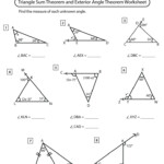 Exterior Angle Theorem Worksheet