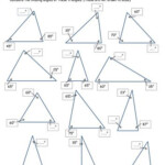 Exterior Angles Of A Triangle Worksheet Tes Angleworksheets