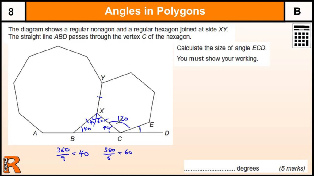 Exterior Angles Of Polygons Worksheets With Answers