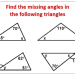 Find The Missing Angle In A Triangle examples Solutions Videos