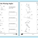 Find The Missing Angles Worksheet Math Resource Twinkl