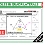 Finding Missing Angles In Quadrilaterals Worksheet