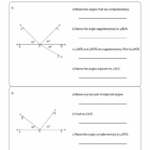 Geometry Section 1 5 Angle Pair Relationships Practice Worksheet