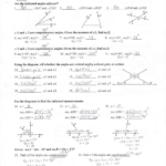 Geometry Section 1 5 Angle Pair Relationships Practice Worksheet