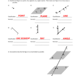 Geometry Worksheet Points Lines And Planes