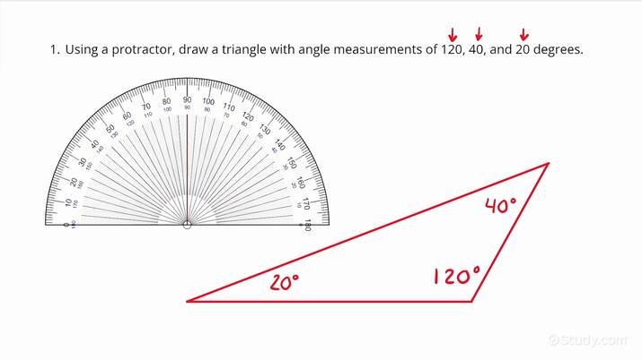 How To Draw Triangles With The Given Angle Measures Algebra Study