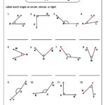 Identifying Types Of Angles Worksheet
