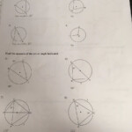 Inscribed Angles Worksheet With Answers