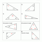 Interior And Exterior Angles Of A Triangle Worksheets