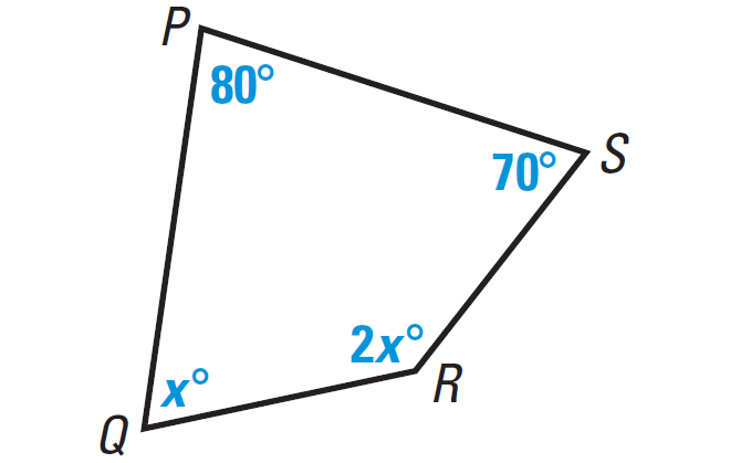 Interior Angles Of A Quadrilateral Worksheet