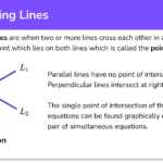 Intersecting Lines GCSE Maths Steps Examples Worksheet