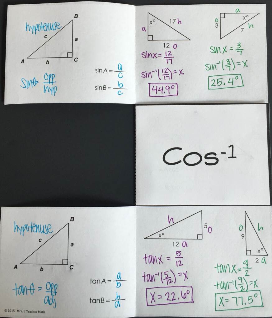 Inverse Trig Worksheets