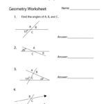 Math Worksheets On Angles