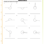 Measuring Angles Protractor Worksheet