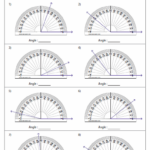 Measuring Angles With A Protractor Worksheet 4th Grade