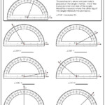Measuring Angles With A Protractor Worksheets