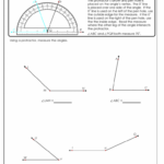 Measuring Angles With Protractor Worksheet